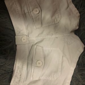 White cargo shorts